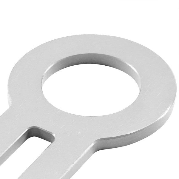 2.45" Front/Rear Silver Billet Style Aluminum Racing Tow Hook For USDM/JDM Model-Exterior-BuildFastCar