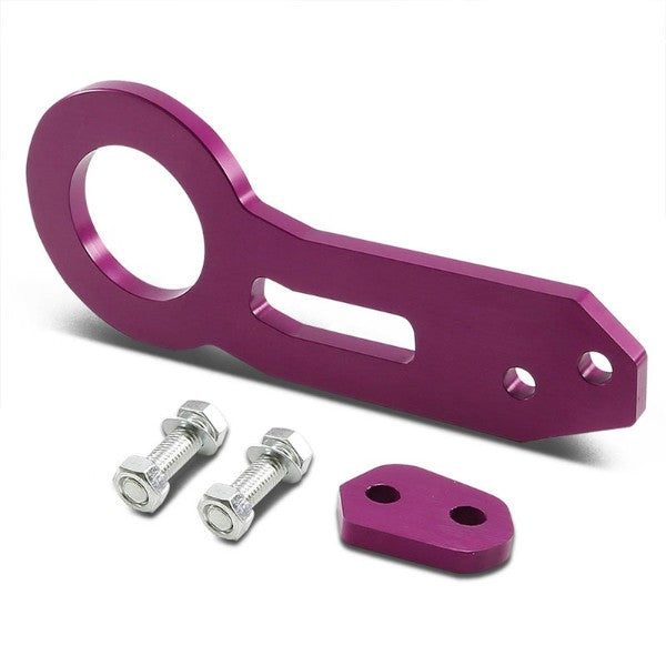 2.45" Front/Rear Black/Purple Billet Aluminum Racing Tow Hook For USDM/JDM Model-Exterior-BuildFastCar