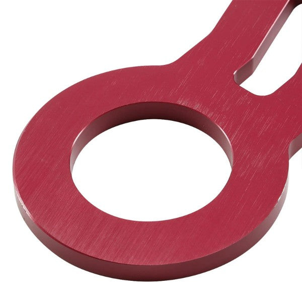 2.45" Front/Rear Black/Red Billet Aluminum Racing Tow Hook For USDM/JDM Model-Exterior-BuildFastCar