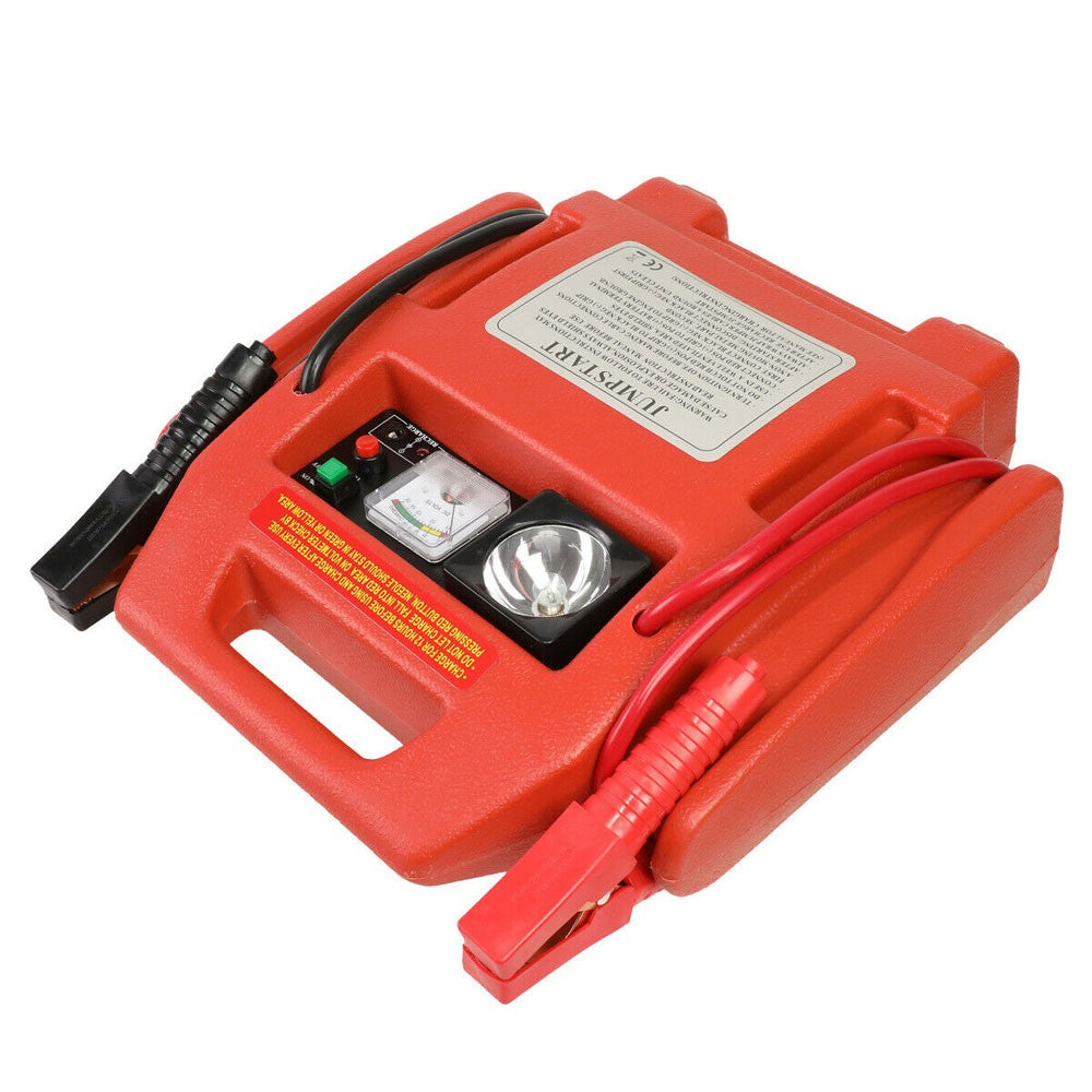 12Volt/300PSI Air Compressor + Rechargeable Jumper Cable Starter Battery Pack