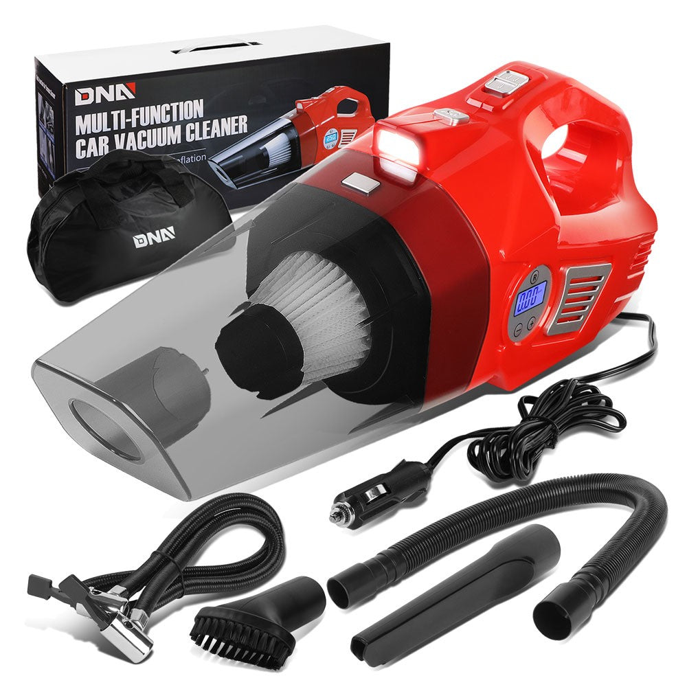 2In1 Corded Handheld Mini Vacuum Cleaner LED Light Air Compressor Pump TOOLS-00182