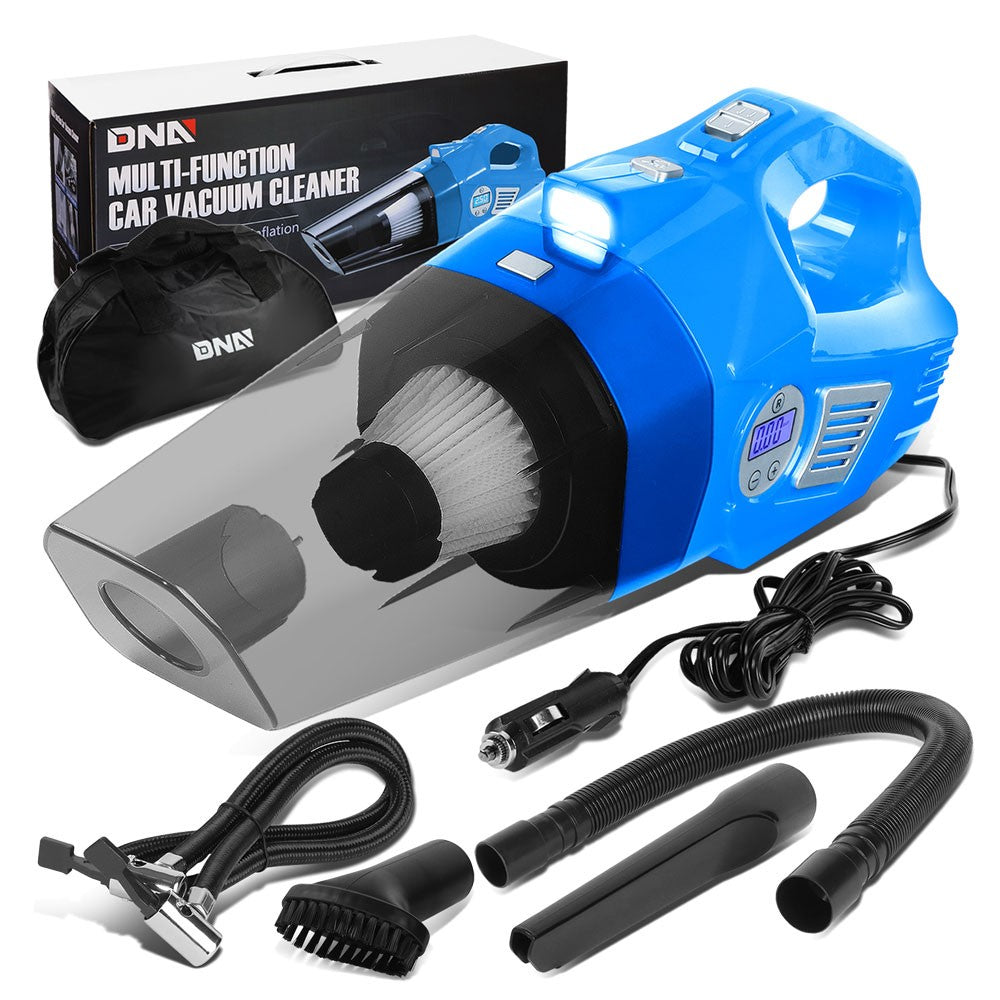 2In1 Corded Portable Mini Vacuum Cleaner LED Light Air Compressor Pump TOOLS-00183