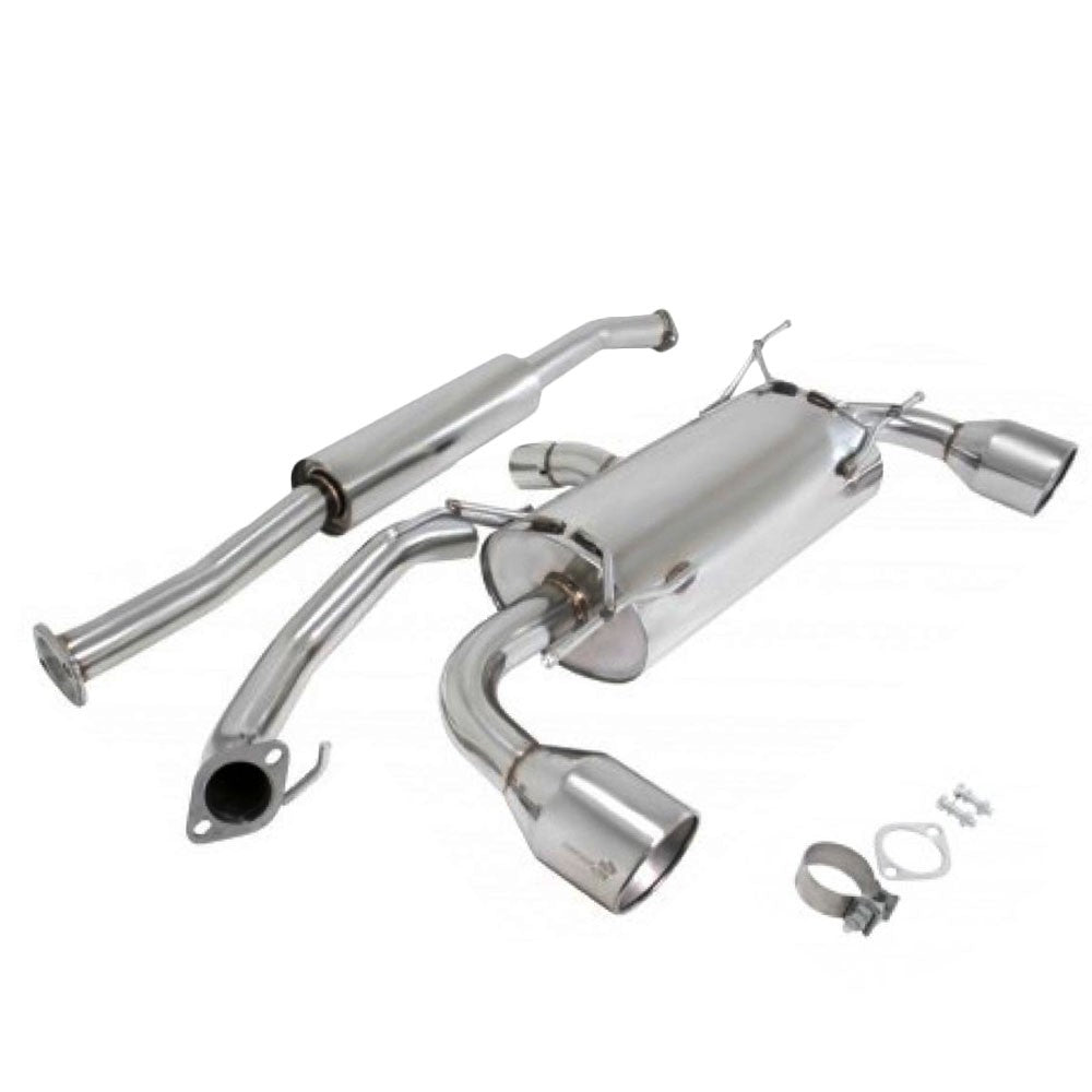 Manzo Rear Catback Exhaust System 13+ Scion FR-S/BRZ/86 2.0L H4 DOHC TP-CBS-SF12