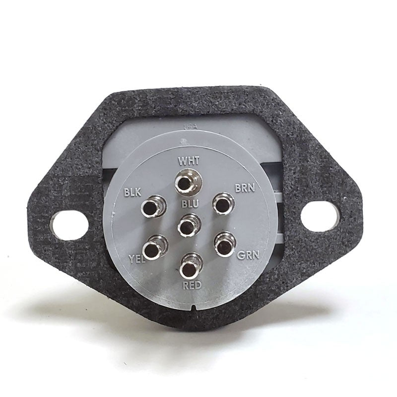 Tramec 38501 Nylon 7-Way Smart Box Solid Pins Receptacle Socket Replacement-Electrical Connector-BuildFastCar-BFC-TTP-RCT-TRAM-38501