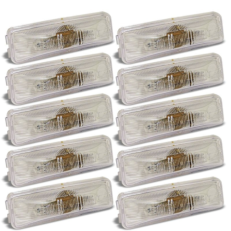 10x Truck-Lite 19200C 19 Series Male Pin PC Clear Utility Marker Clearance Light-Trailer Light Parts-BuildFastCar-BFC-TTP-MCL-TRU-19200C-X10