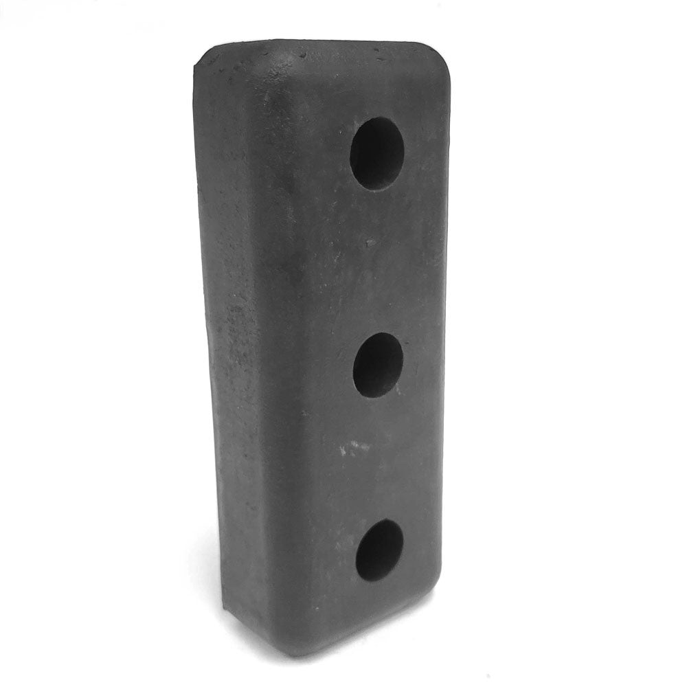 Rectangular 3 Hole 11-1/4" x 4-3/8" x 2-1/2" Dock Bumper Semi Truck Trailer