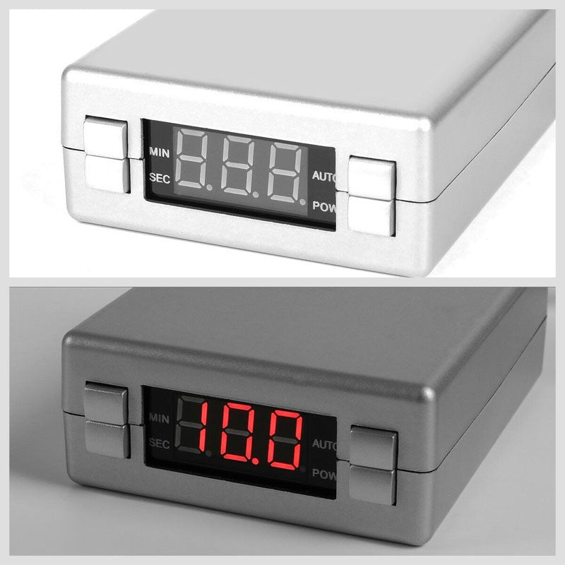 Silver Universal Box Style LED Digital Display Programmable Idle Turbo Timer Kit-Superchargers & Turbochargers-BuildFastCar-BFC-TTM-BOX-BK