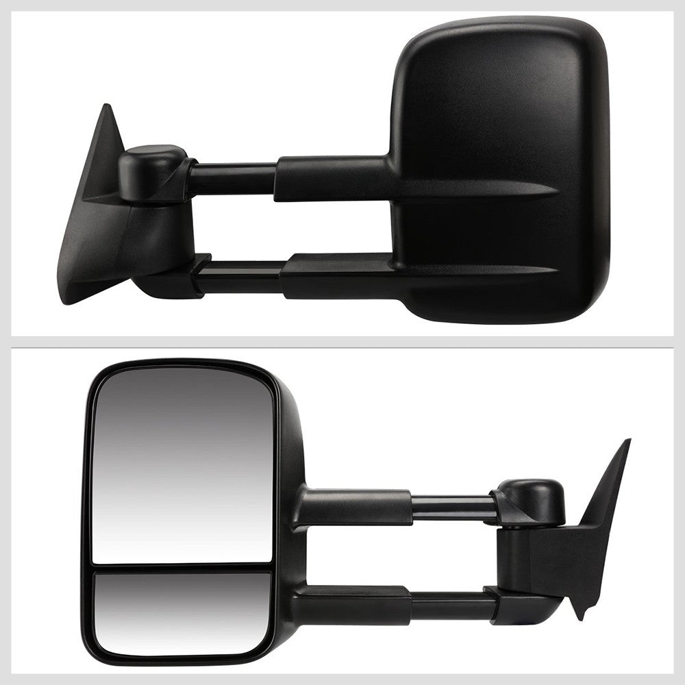Left/Right Black Towing Side Mirror Manual Adjustment for 02-06 Escalade