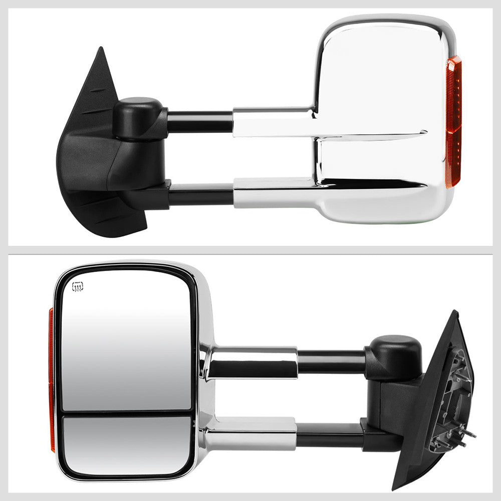 Left/Right Towing Side Mirror Powered+ W/Heated Turn Signal for 07-13 Yukon