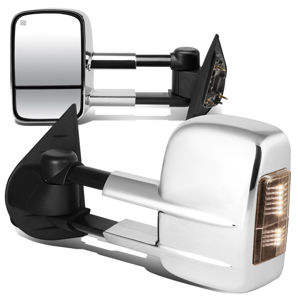 Left/Right Towing Side Mirror Powered+ Heated+ Turn Signal 07-13 Yukon BFC-VMIR-003-T999-CH-SM