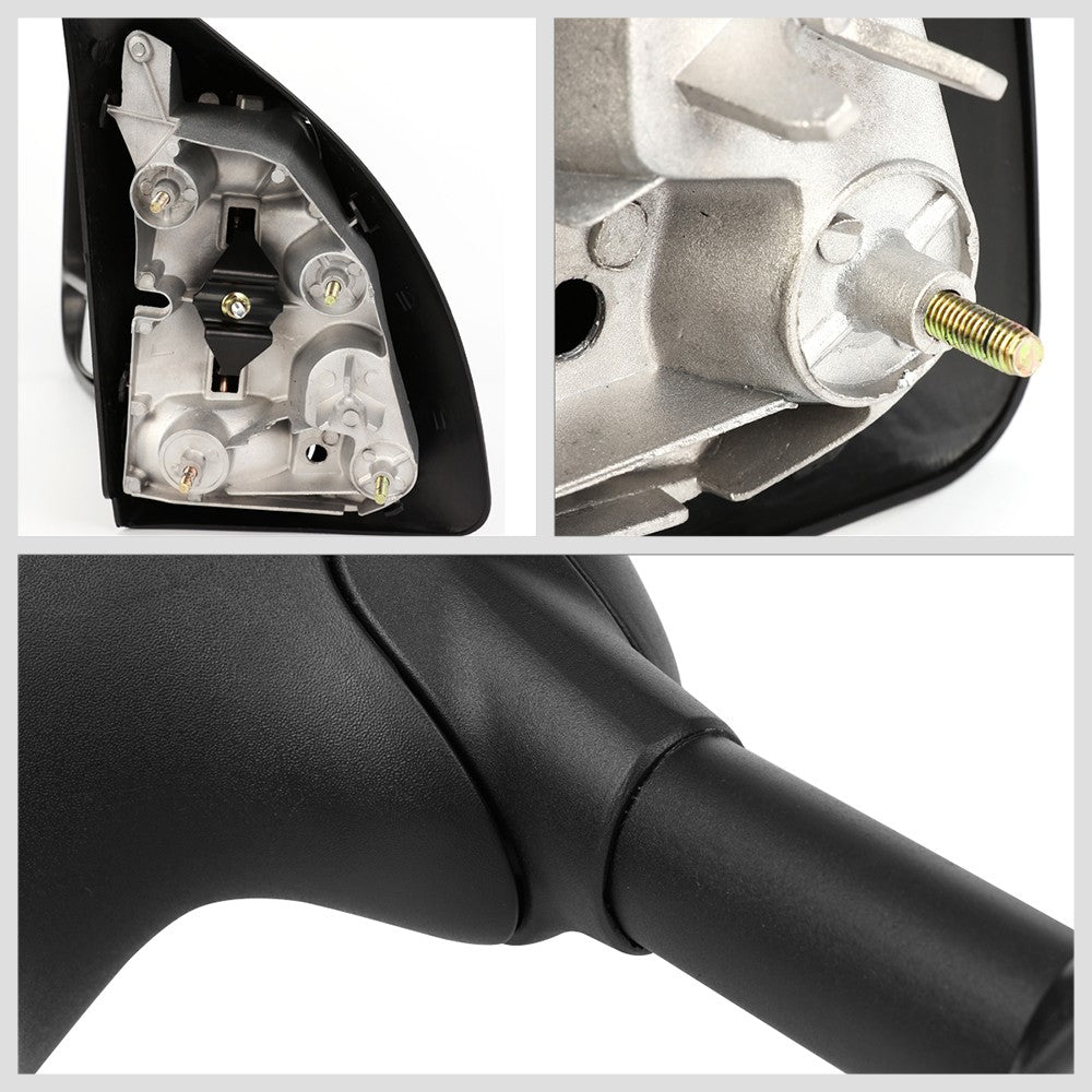 Left Black Towing Side Mirror Powered Adjustment W/Heated for 99-07 F-250 SD