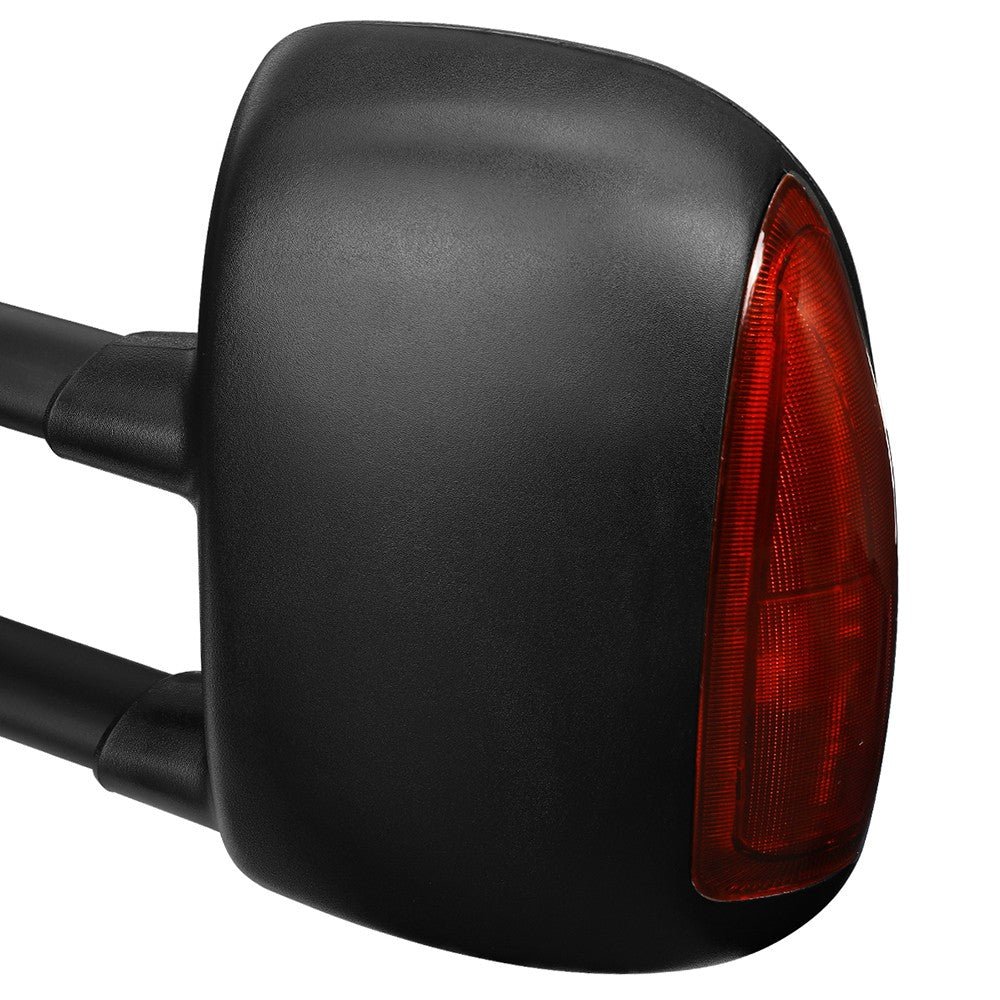 Left Black Towing Side Mirror Powered Adjustment W/Heated for 99-07 F-350 SD