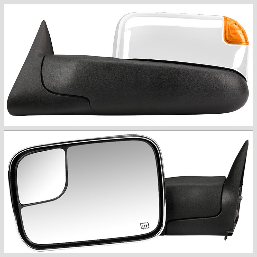 Left/Right Towing Side Mirror Powered Adjustment W/Heated for 98-02 Ram 3500