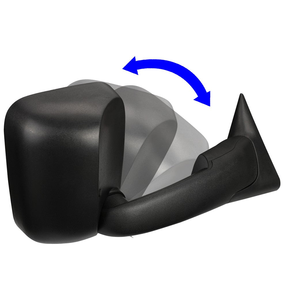 Right Black Towing Side Mirror Powered Adjustment W/Heated for 03-09 Ram 3500