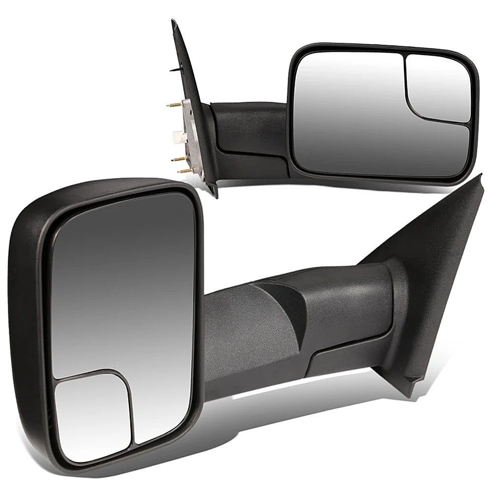 Left/Right Towing Side Mirror Powered Adjustment Heated 02-08 Ram 1500 BFC-VMIR-012-T222-BK