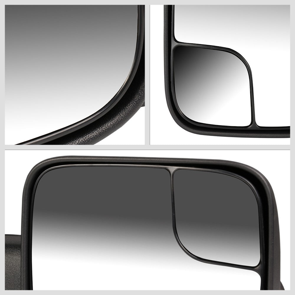 Left/Right Black Towing Side Mirror Manual+ LED Turn Signal for 03-09 Ram 2500
