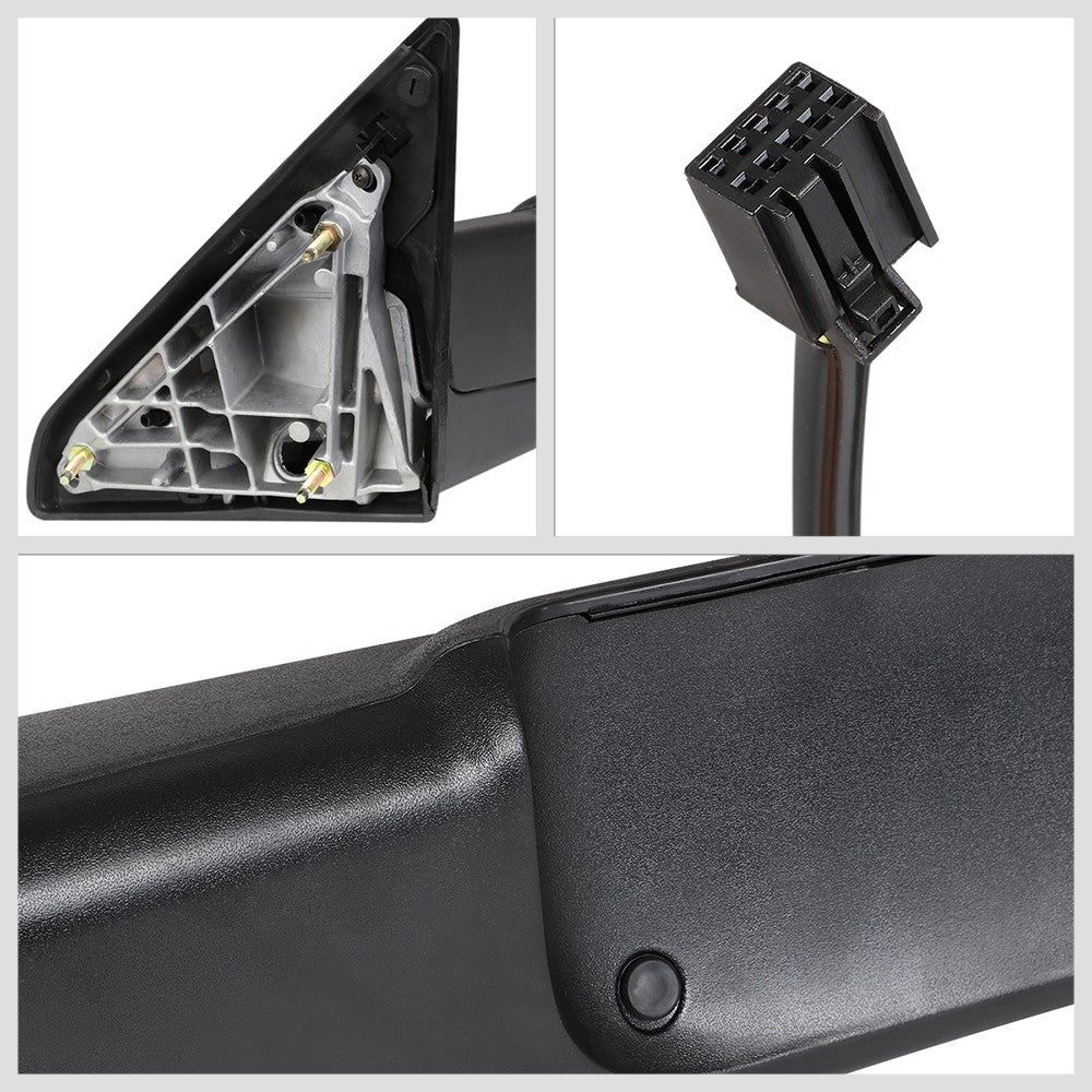 Left/Right Chrome Towing Side Mirror Manual+ W/Puddle Light for 09-10 Ram 2500