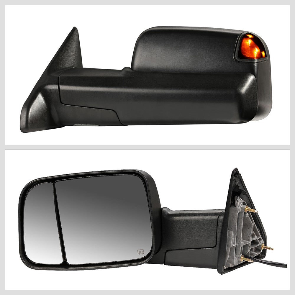 Left/Driver Towing Side Mirror Powered W/Heated Turn Signal for 09-10 Ram 2500