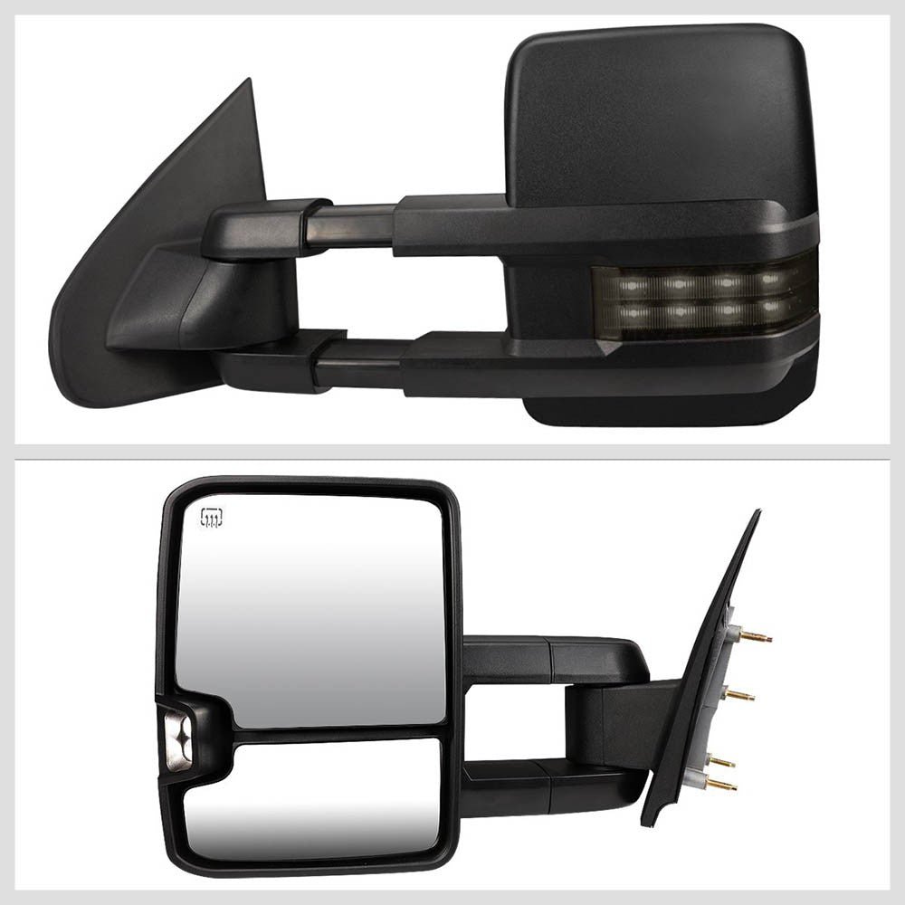 Left/Right Towing Side Mirror Powered W/Heated Turn Signal for 15-17Sierra1500