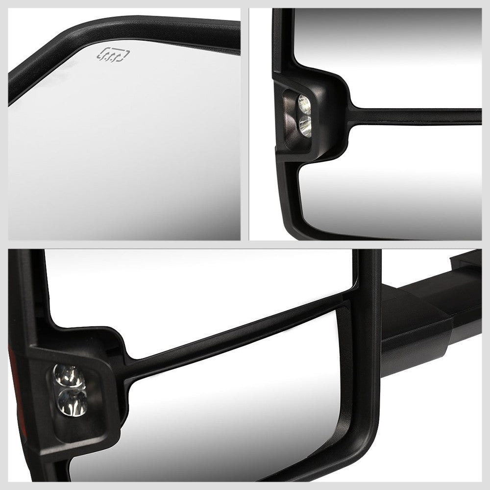 Left/Right Towing Side Mirror Powered W/Heated Turn Signal for 15-17Sierra1500