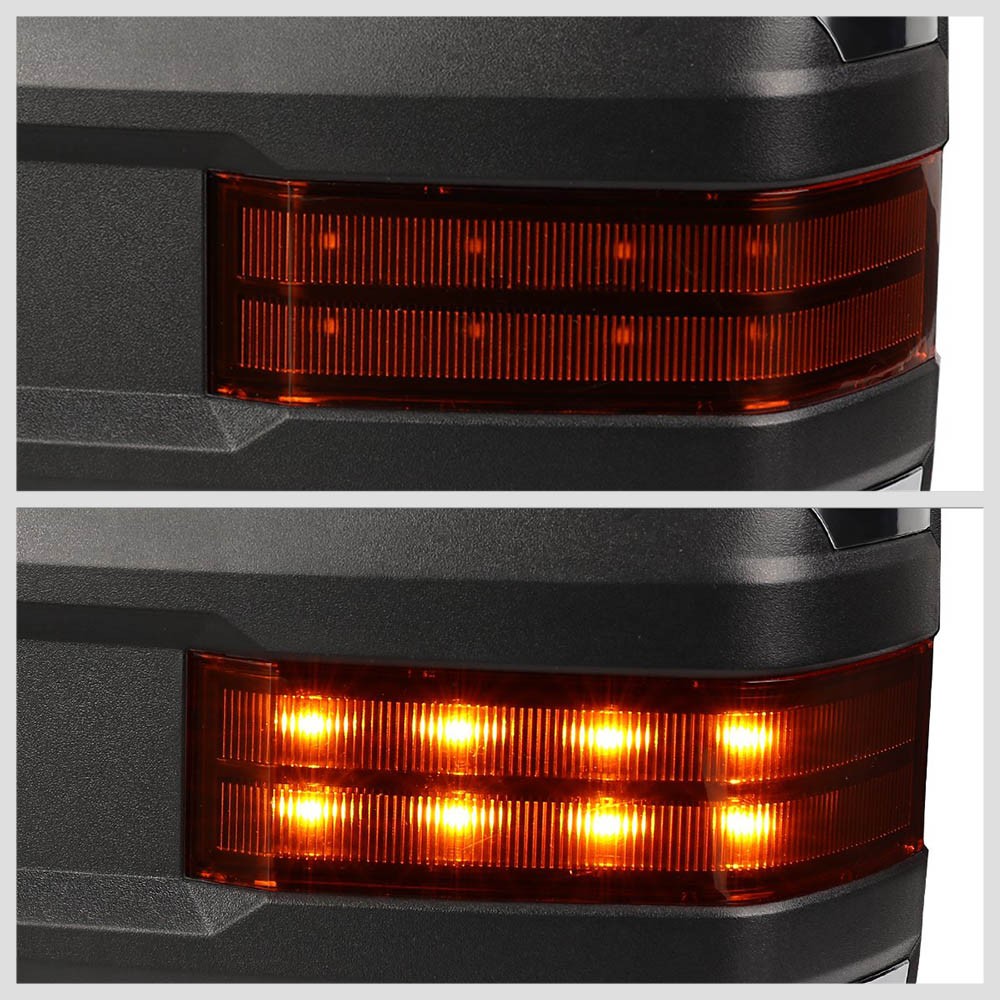 Left/Right Towing Side Mirror Powered W/Heated Turn Signal for 15-17 Sierra1500