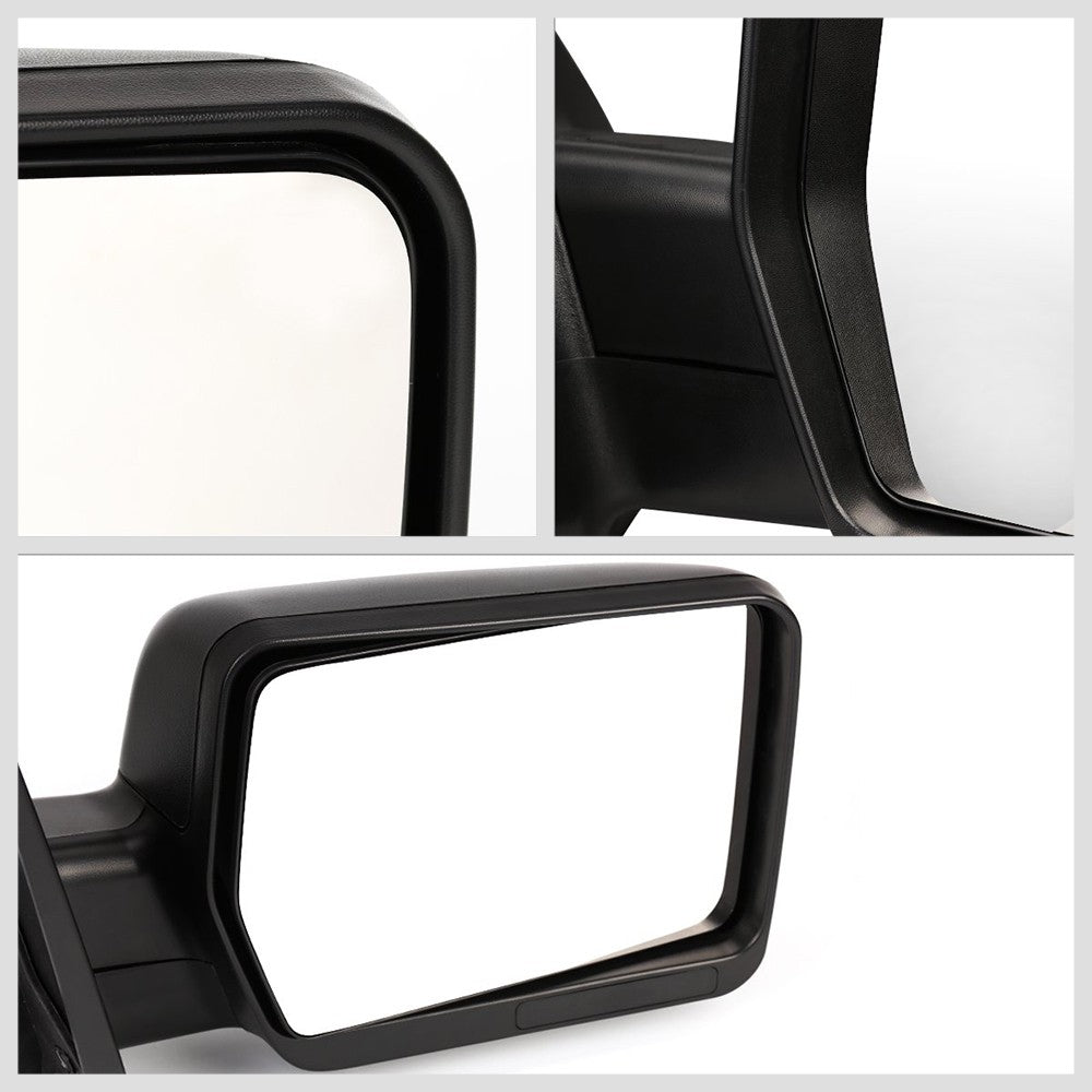 Right/Passenger Black Towing Side Mirror Manual Adjustment for 04-14 F-150