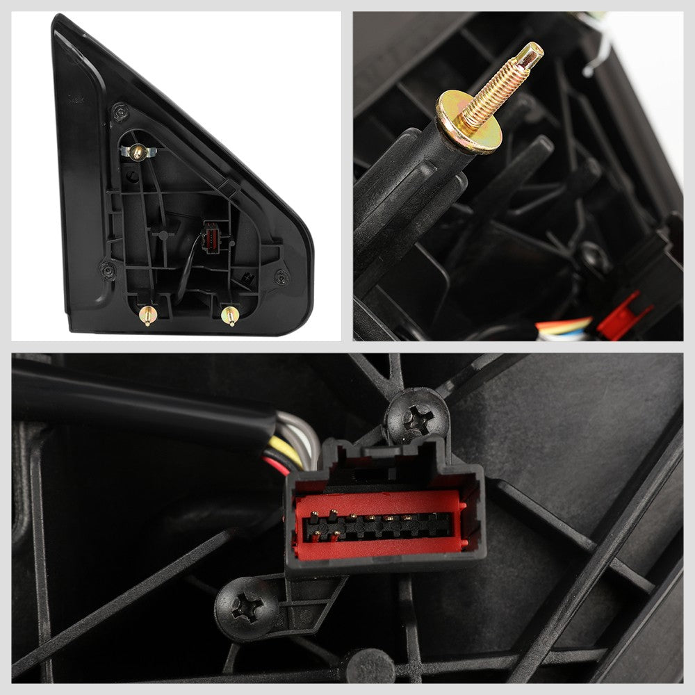 Left/Driver Black Towing Side Mirror Powered Adjustment W/Heated for 04-14 F-150