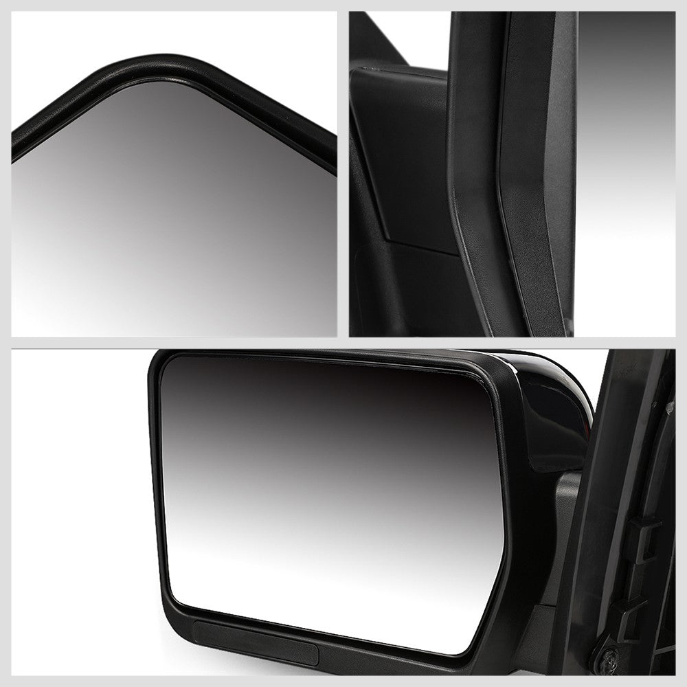 Left/Driver Chrome Towing Side Mirror Manual Adjustment for 04-14 F-150