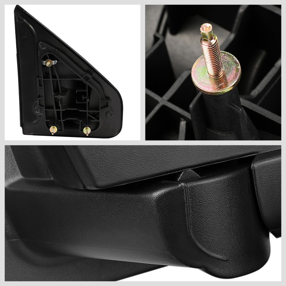 Left/Driver Chrome Towing Side Mirror Manual Adjustment for 04-14 F-150