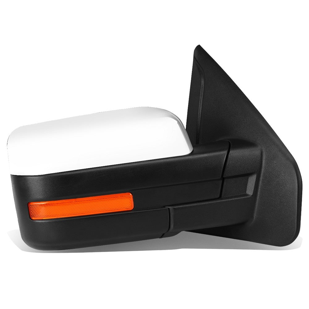 Right/Passenger Chrome Towing Side Mirror Manual Adjustment 04-14 F150 BFC-VMIR-019-T222-CH-R