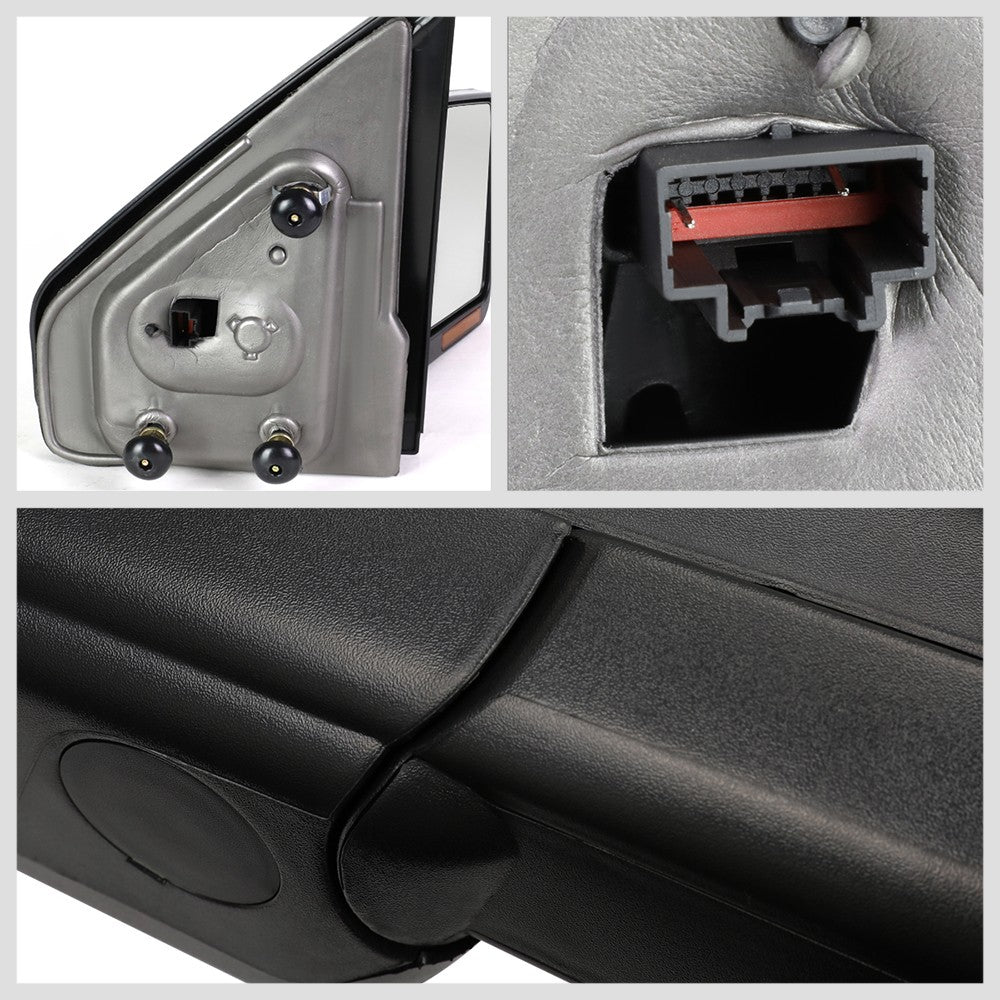Right Chrome Towing Side Mirror Powered Adjustment Turn Signal for 04-14 F-150