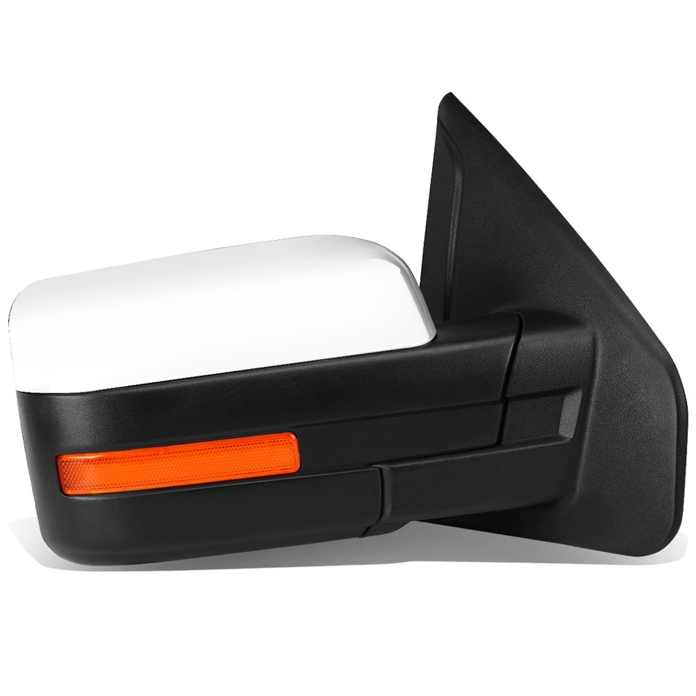 Right Chrome Towing Side Mirror Heated LED Turn Signal 04-14 F-150 BFC-VMIR-019-T999-CH-AM-R