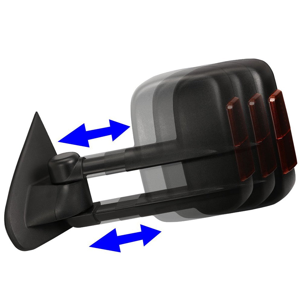 Left/Right Towing Side Mirror Powered W/Heated Turn Signal for 15-18Sierra1500