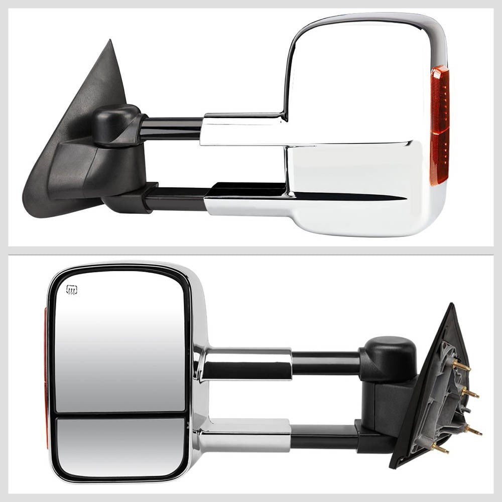 Left/Right Towing Side Mirror Powered W/Heated Turn Signal for 15-18 Sierra1500