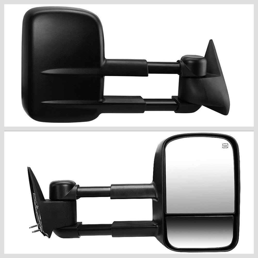 Right Black Towing Side Mirror Powered Adjustment W/Heated for 00-02 Tahoe