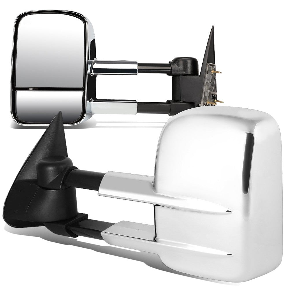 Left/Right Chrome Towing Side Mirror Manual Adjustment 96-99 Tahoe BFC-VMIR-022-T222-CH