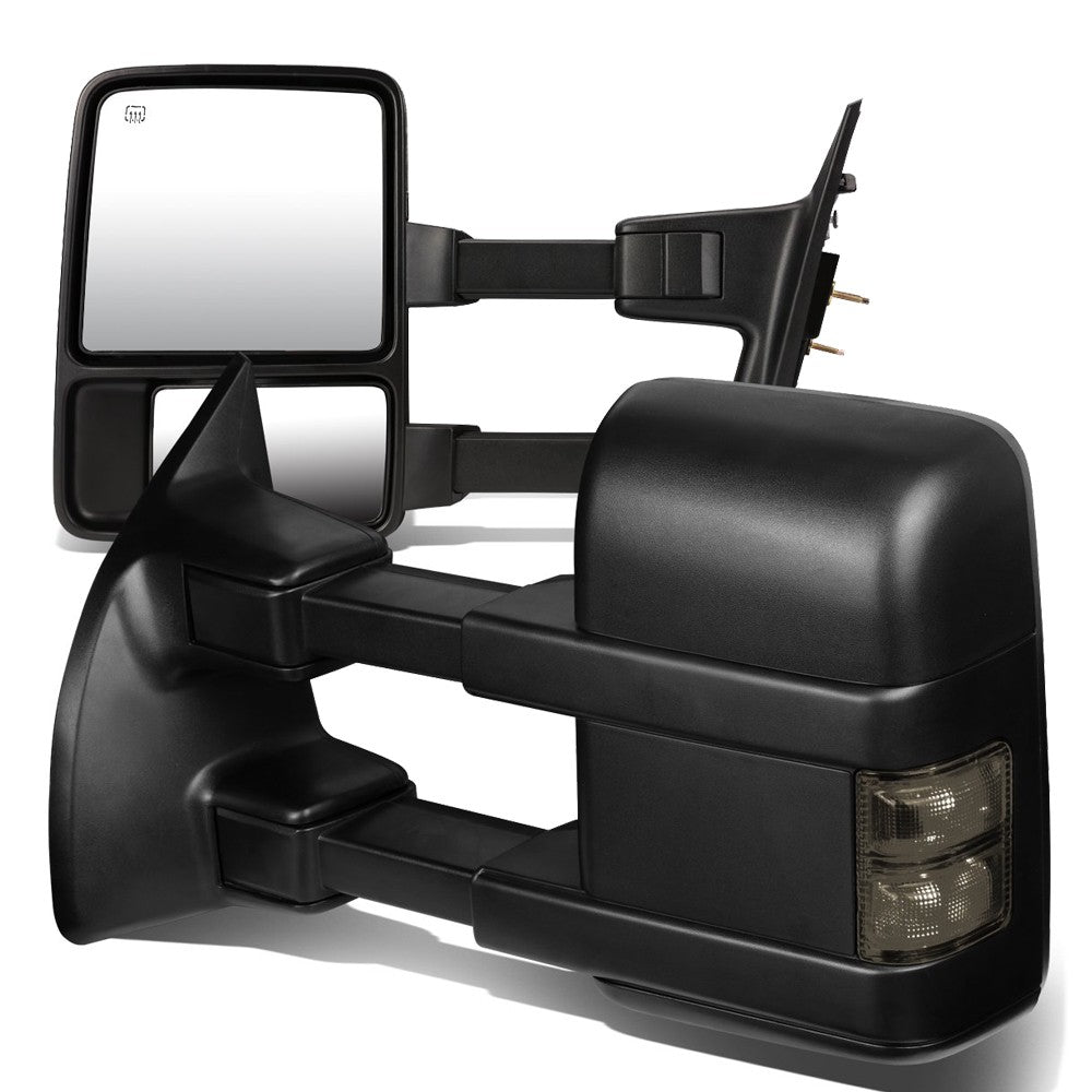 Left/Right Towing Side Mirror Heated Turn Signal 08-16 F-450 SD BFC-VMIR-027-T888-BK-SM