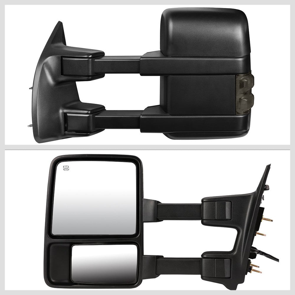 Left/Right Towing Side Mirror Powered+ W/Heated Turn Signal for 08-16 F-450 SD