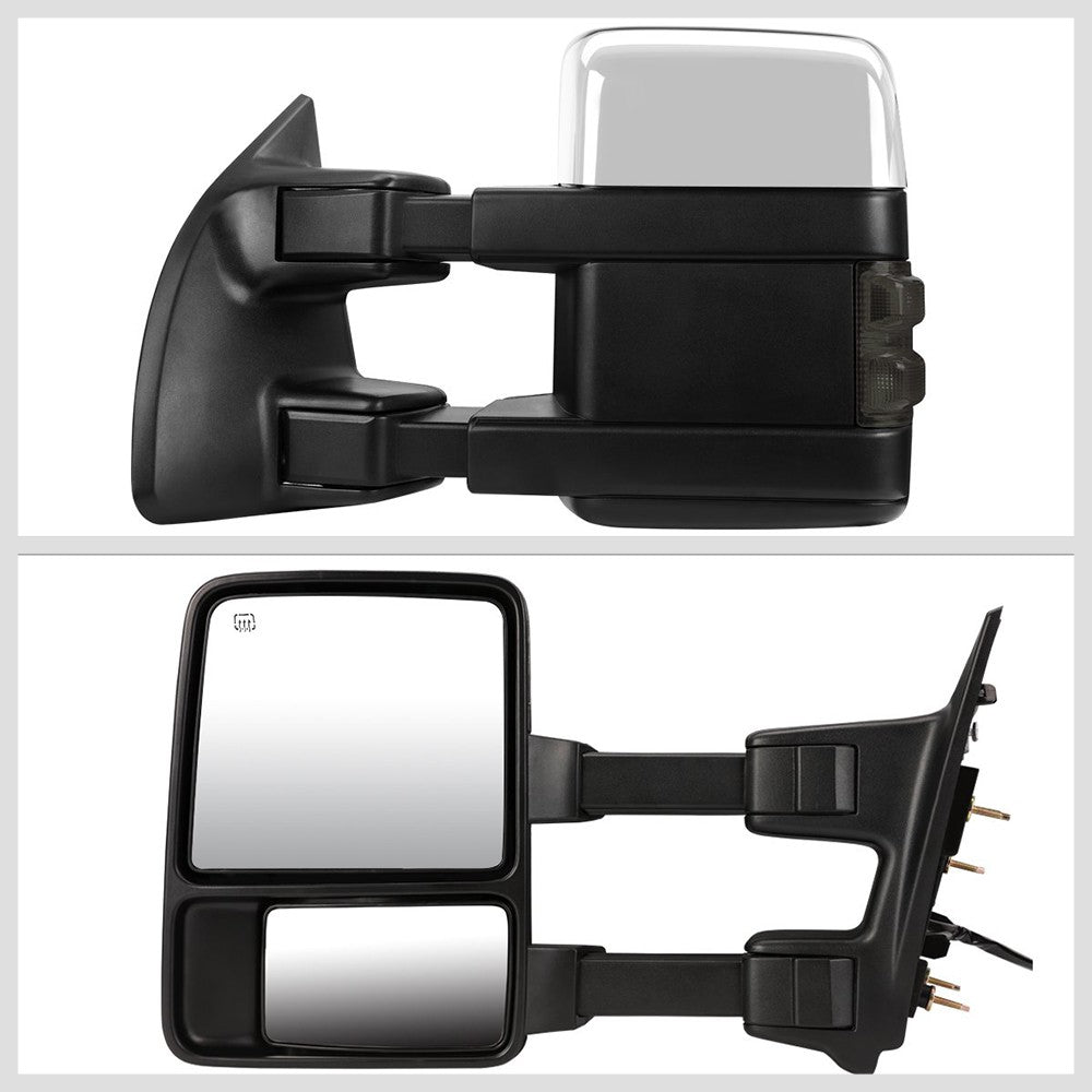 Left/Right Towing Side Mirror Powered+ W/Heated Turn Signal for 08-16 F-350SD