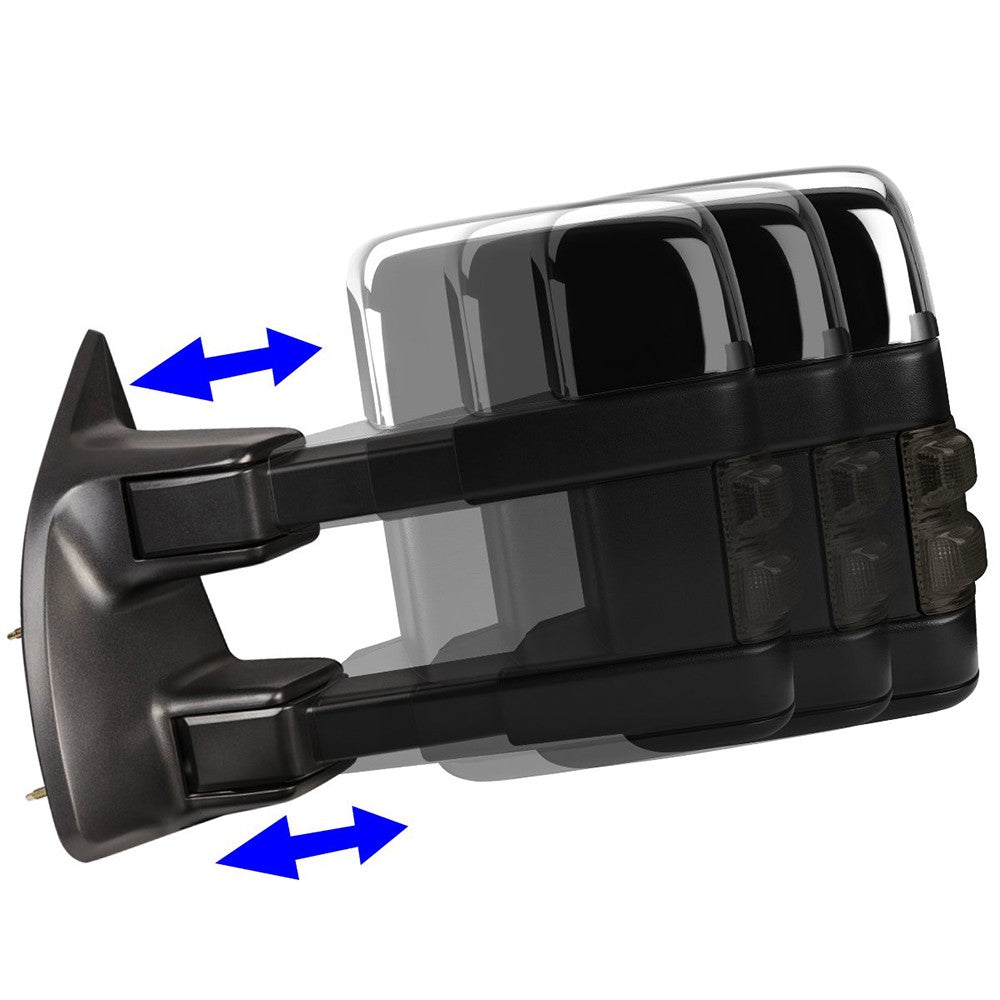 Left/Right Towing Side Mirror Powered+ W/Heated Turn Signal for 08-16 F-350SD