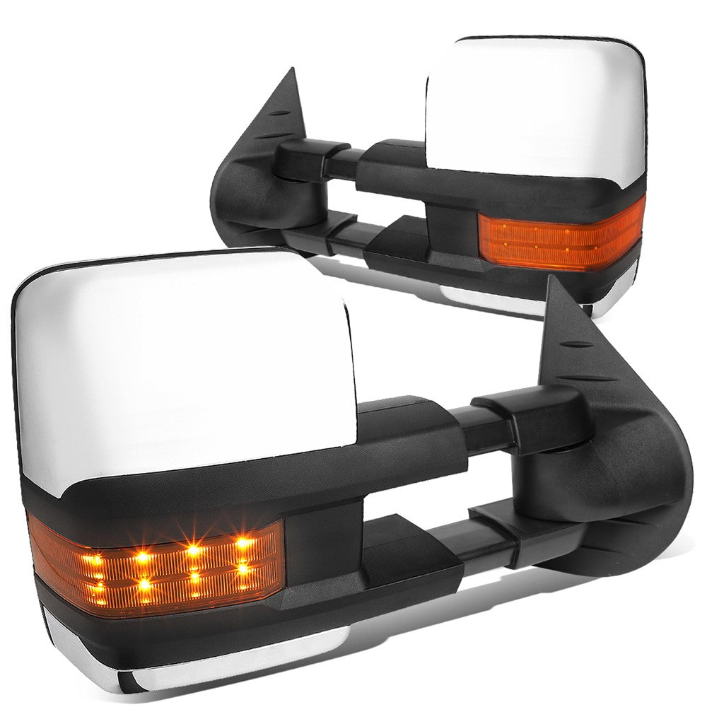 Left/Right Towing Side Mirror Powered+ Heated+ Turn Signal 07-14 Yukon BFC-VMIR-028-T999-CH-AM