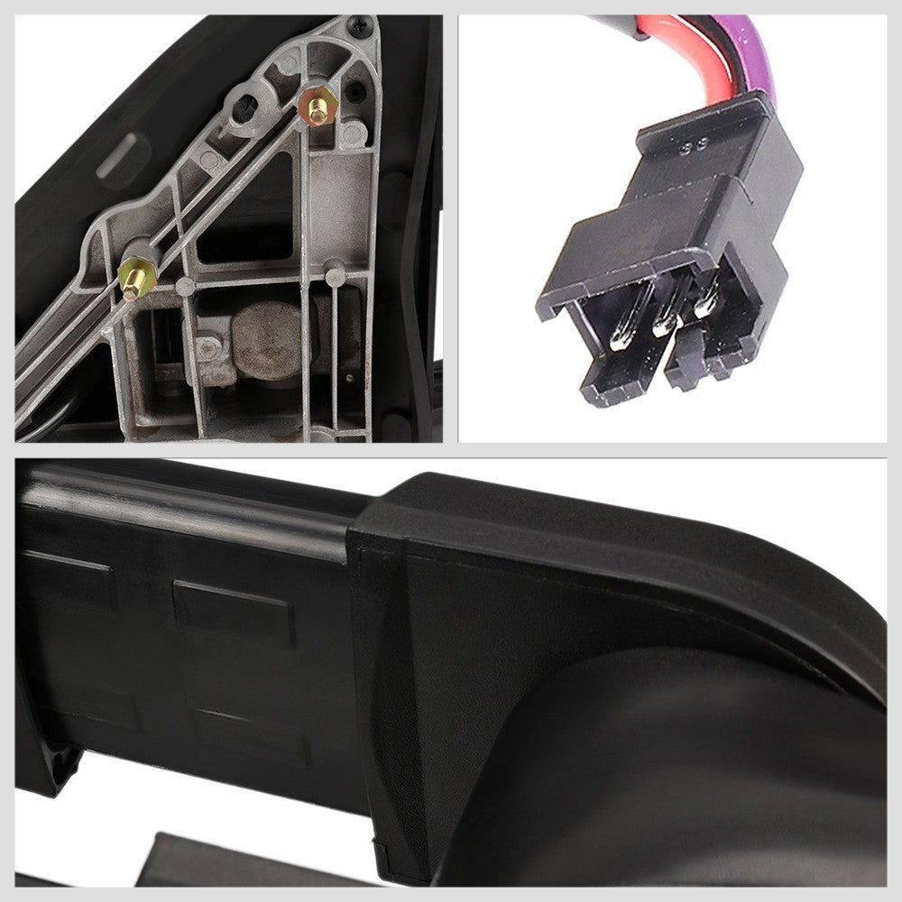 Left/Right Black Towing Side Mirror Manual+ LED Turn Signal for 00-06 Yukon