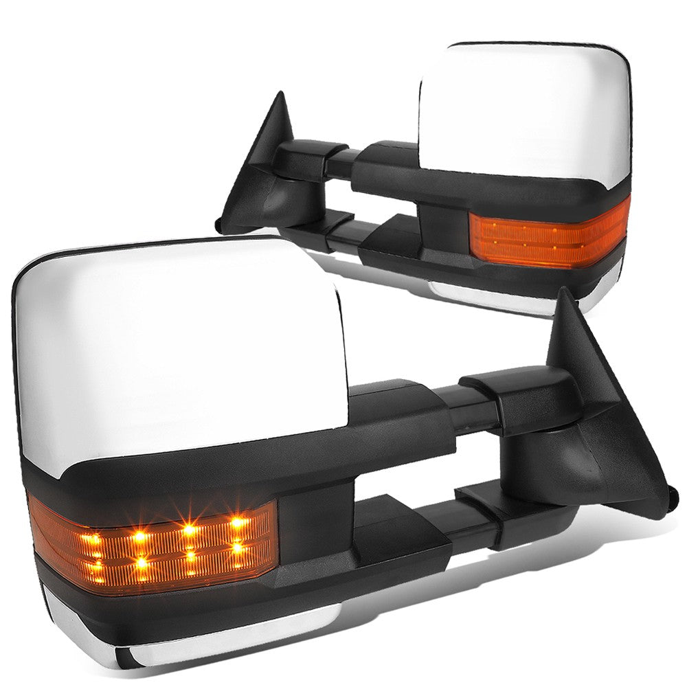 Left/Right Towing Side Mirror Powered LED Turn Signal 94-98 GMC K1500 BFC-VMIR-031-T999-CH-AM
