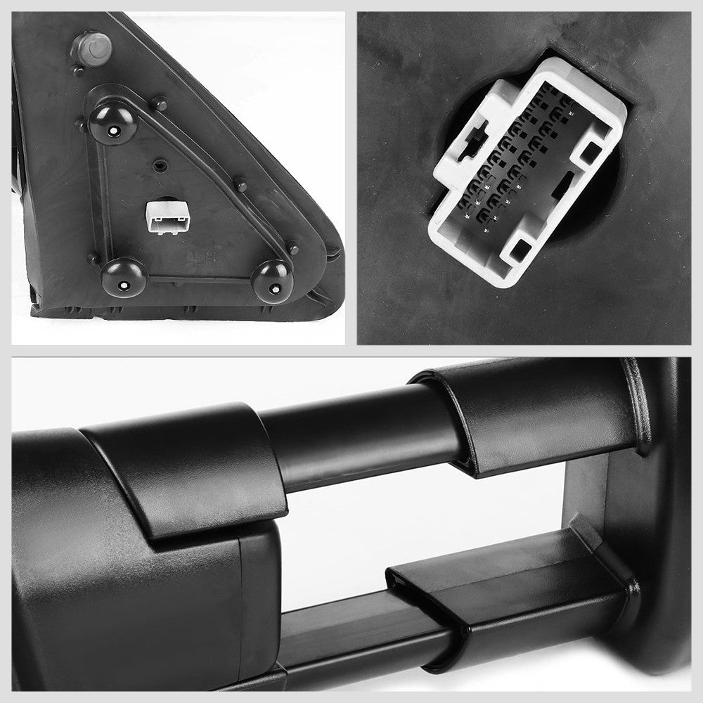 Right Black Towing Side Mirror Powered W/Heated LED Turn Signal for 07-16 Tundra
