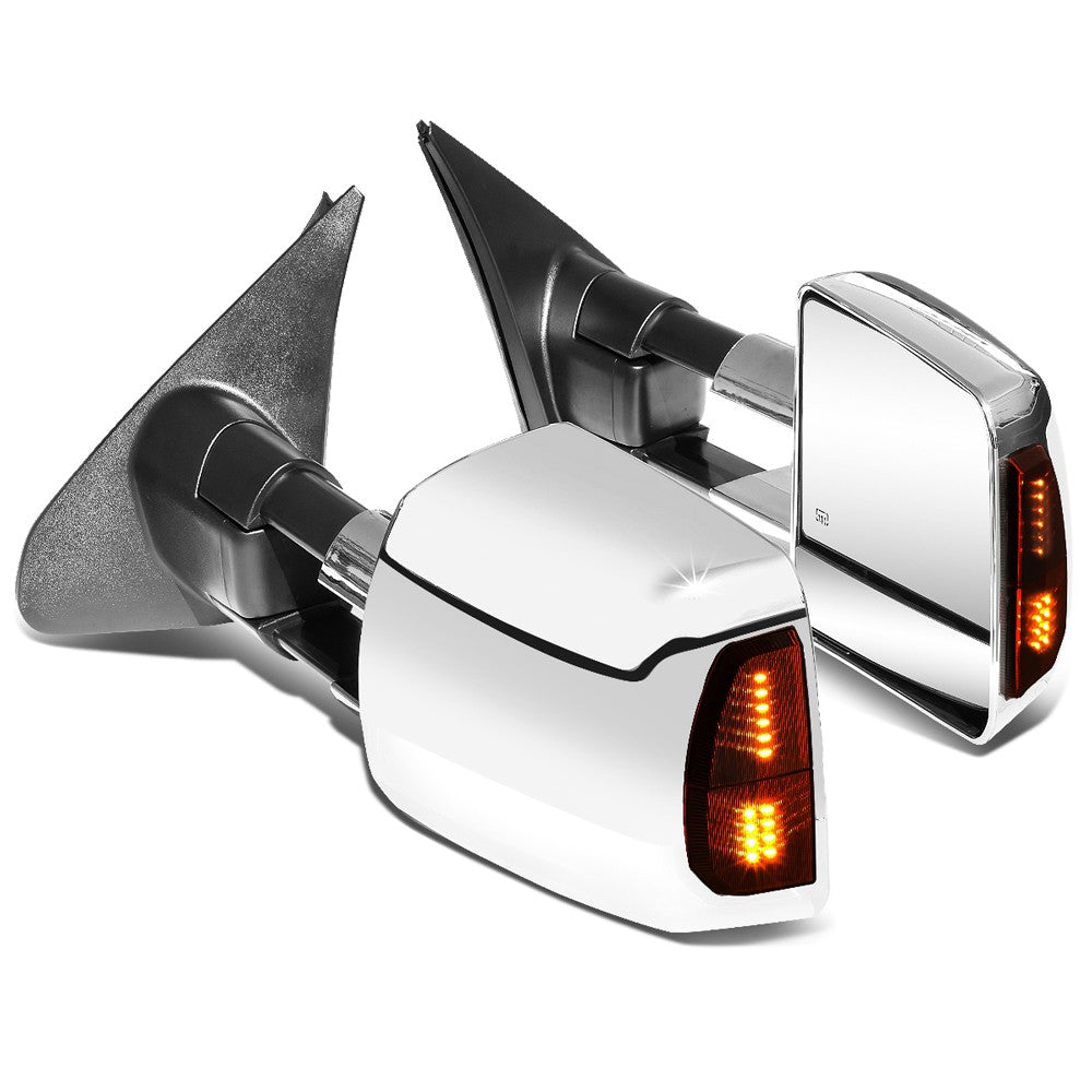 Left&Right Towing Side Mirror Powered Heated Turn Signal 07-16 Tundra BFC-VMIR-038-T999-CH-SM