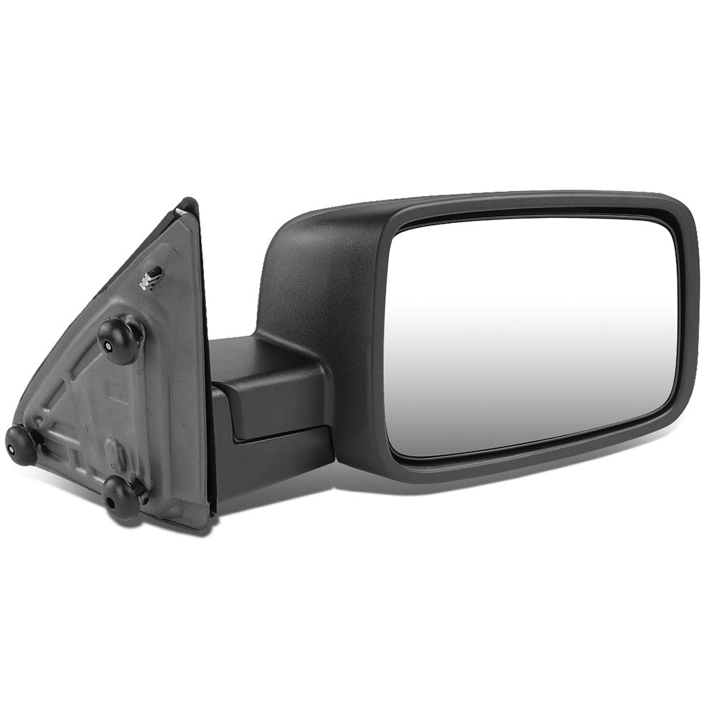 Right/Passenger Towing Side Mirror Manual Adjustment 10-16 Ram 3500 BFC-VMIR-039-OE-T222-BK-R