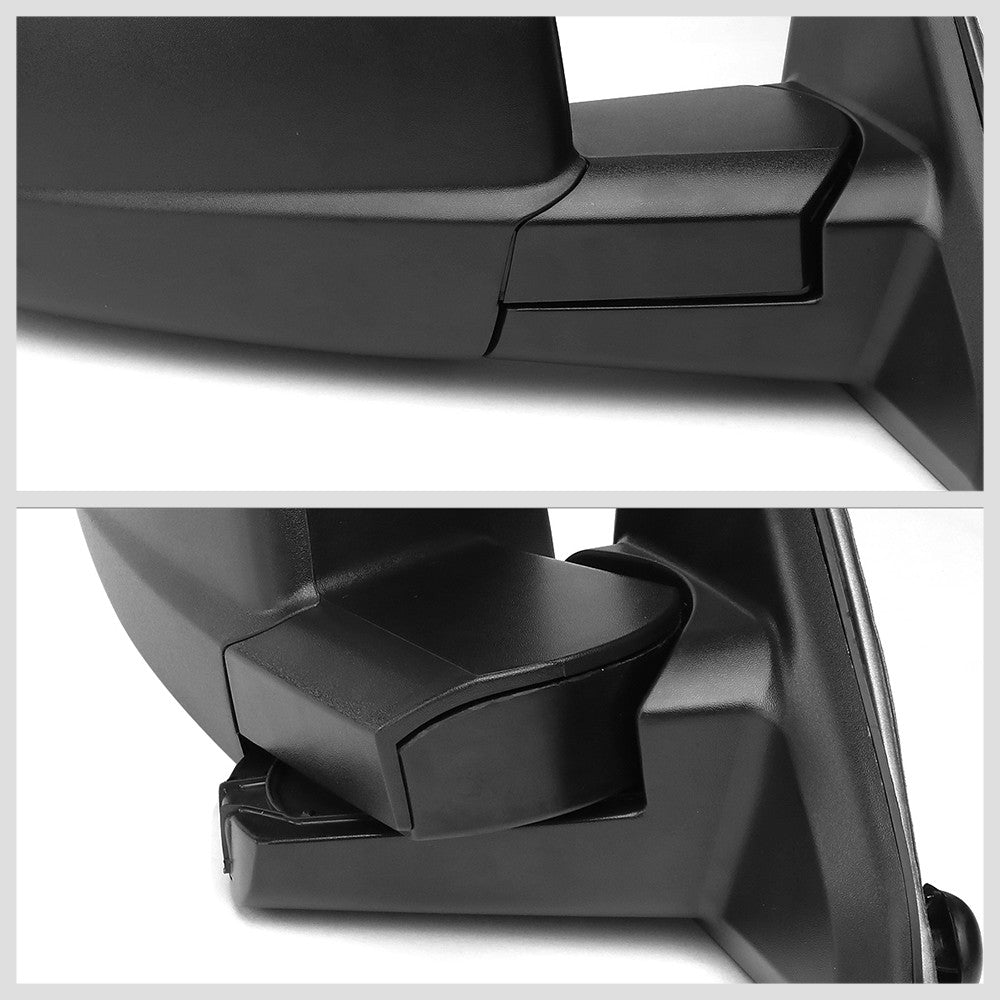 Right/Passenger Black Towing Side Mirror Manual Adjustment for 10-16 Ram 3500