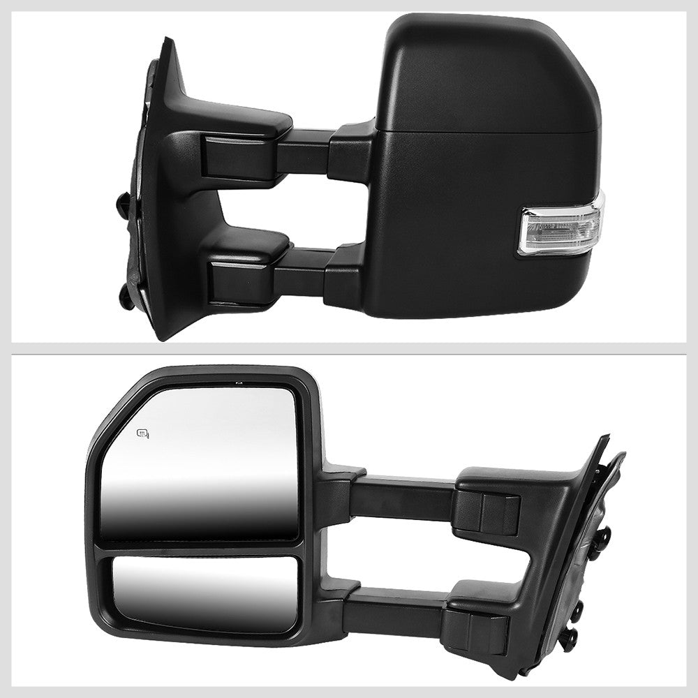 Left/Right Towing Side Mirror Powered W/Heated Turn Signal for 08-16 F250 SD