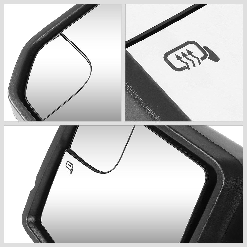 Left Towing Side Mirror Powered Heated Turn Signal Puddle Light for 15-18 F-150