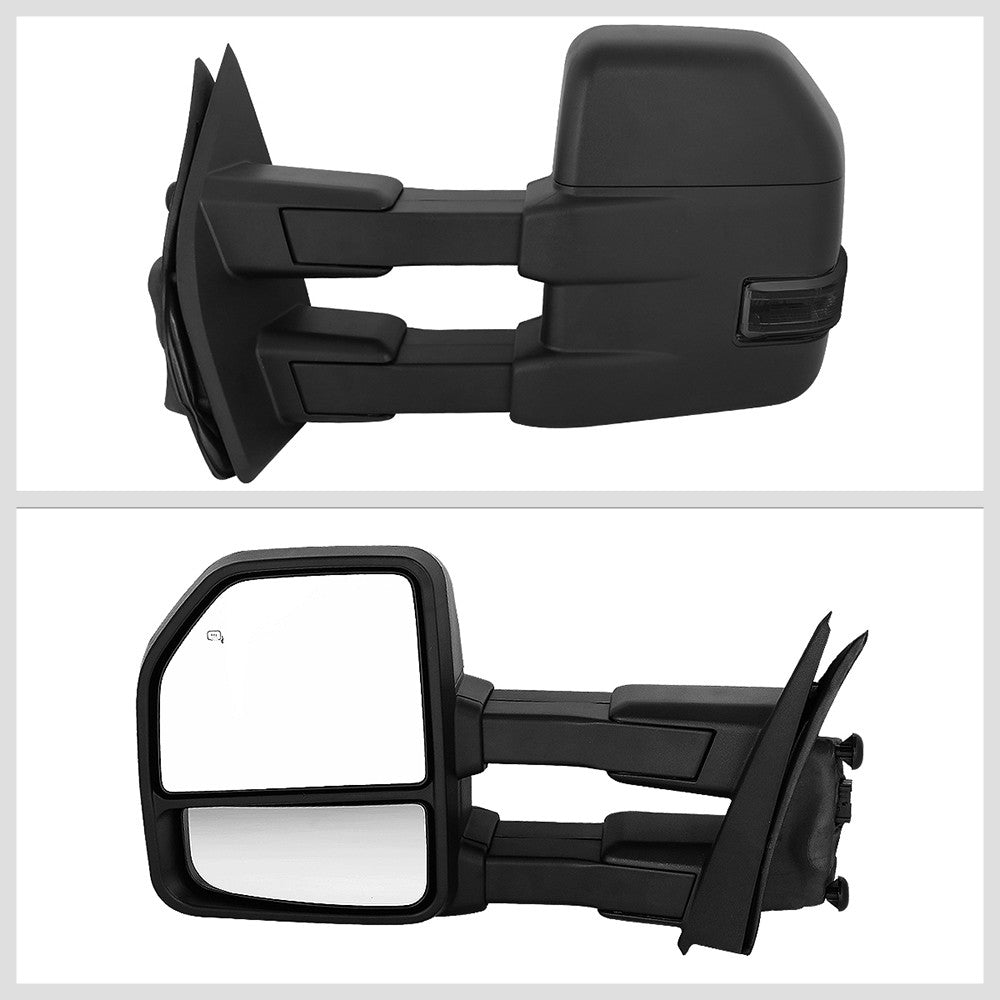 Left/Right Towing Side Mirror Powered Adjustment W/Heated for 15-18 F-150